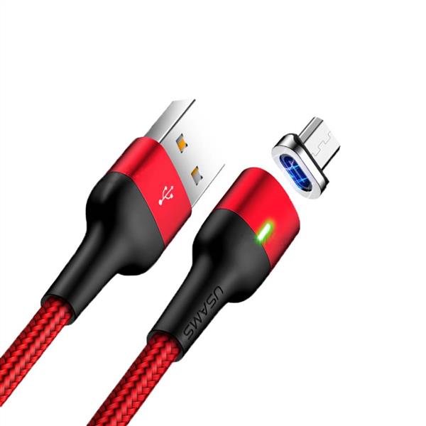 کابل تبدیل USB به microUSB  یوسامز مدل US-SJ328 طول 1 متر
